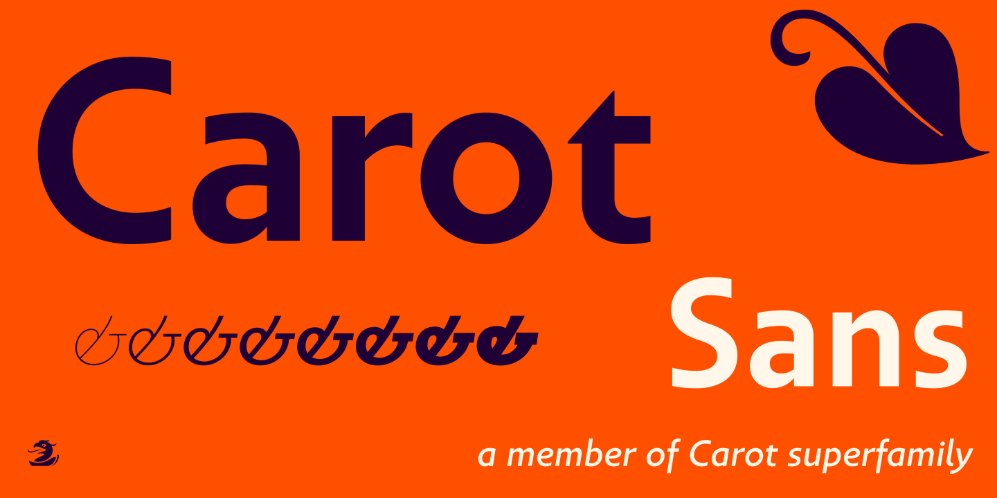 Шрифт Carot Sans